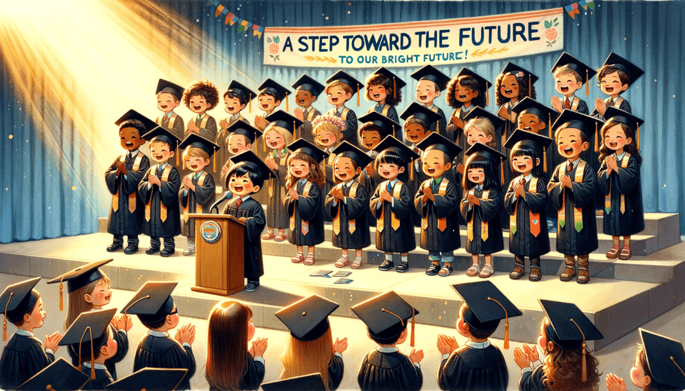 未来への一歩：卒園式で子どもたちが伝える答辞の例文