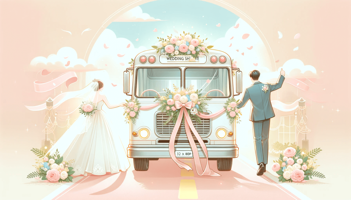 結婚式招待状に添える送迎バス案内の例文とマナー